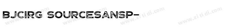 BJCIRG SourceSansP字体转换